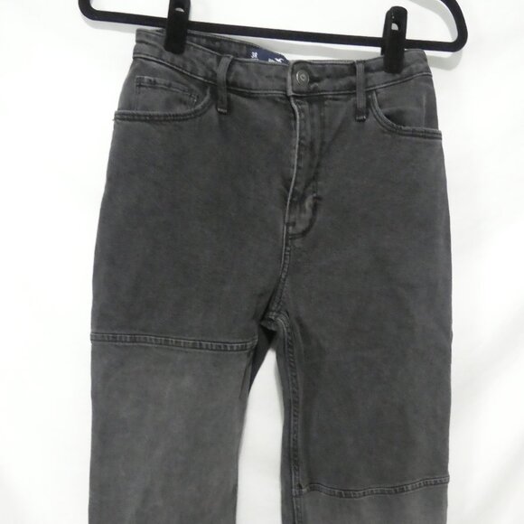 HOLLISTER | 3R W26 L31 | Grey High-Waisted Panel Detail Pants - Picture 6 of 16